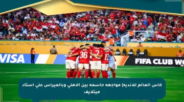 كأس العالم للأندية| مواجهة حاسمة بين الأهلي وبالميراس على استاد ميتلايف